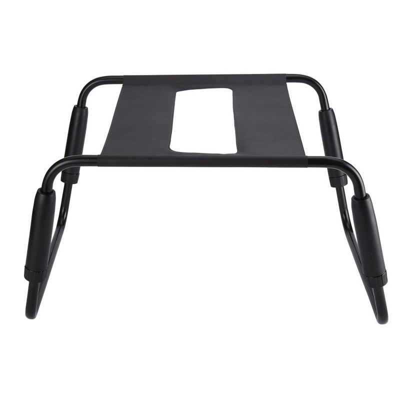Sex Chair Adjustable Height Black TPU Seat - Adult Toys
