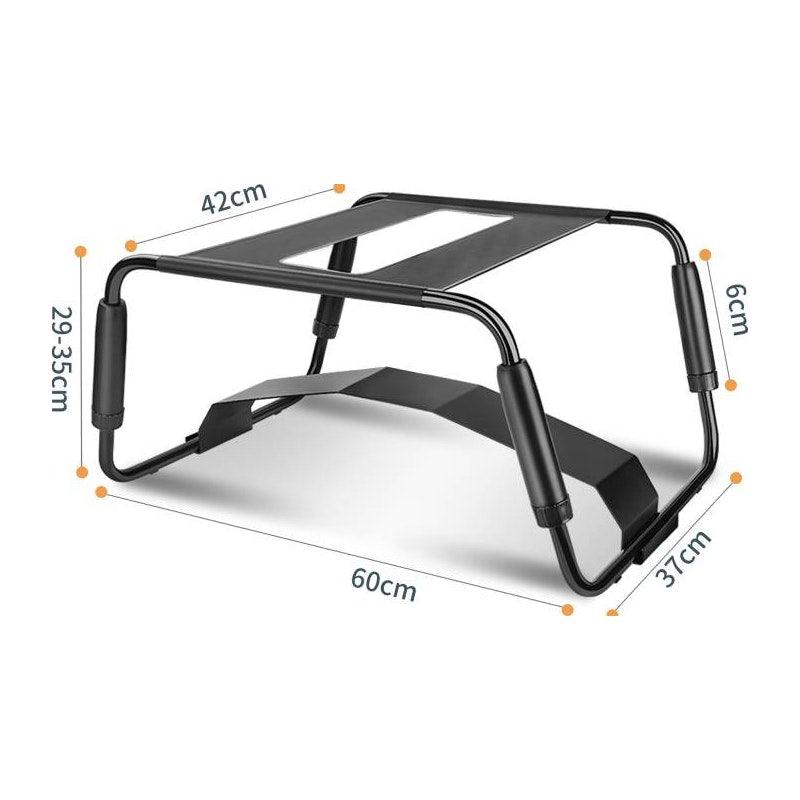 Sex Chair Adjustable Height Black w Arch Bridge - Adult Toys
