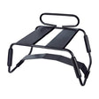 Sex Chair Adjustable Height Black w Handle and Arch Bridge - Adult Toys