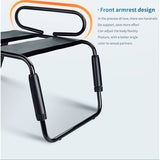 Sex Chair Adjustable Height Black w Handle and Arch Bridge - Adult Toys