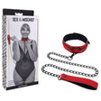 Sex & Mischief Amor Collar and Leash - Red Restraint - BONDAGE - TOYS