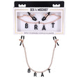 Sex & Mischief Brat Charmed Nipple Clamps - Rose Gold Nipple Clamps with 45 cm Chain - BONDAGE - TOYS