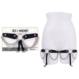 Sex & Mischief Chain Lace Garters - Black/Metal Garters - BONDAGE - TOYS