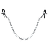 Sex & Mischief Chained Nipple Clamps | Adjustable Nickel - Free Toy - BONDAGE - TOYS