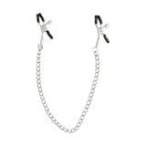Sex & Mischief Chained Nipple Clamps | Adjustable Nickel - Free Toy - BONDAGE - TOYS