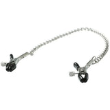 Sex & Mischief Chained Nipple Clamps | Adjustable Nickel - Free Toy - BONDAGE - TOYS