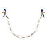 Sex & Mischief Cougar Chained Nipple Clamps - Gold - BONDAGE - TOYS