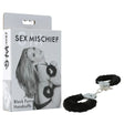 Sex & Mischief Furry Handcuffs - Black - Black Restraints - BONDAGE - TOYS