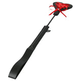 Sex & Mischief Heart Beat Crop - Black/Red 37.5 cm Crop Whip - BONDAGE - TOYS