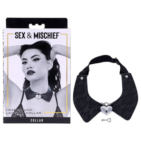 Sex & Mischief Heartbound Lace Day Collar - BONDAGE - TOYS