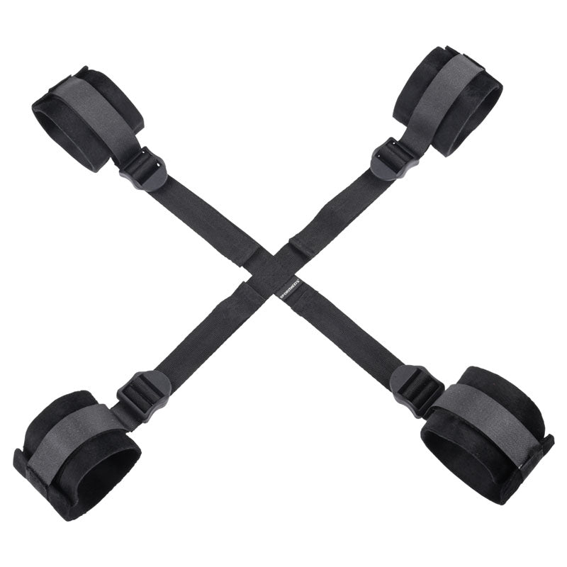 Sex & Mischief Hog Tie - Black Restraint - BONDAGE - TOYS