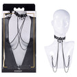 Sex & Mischief Lace Collar with Nipple Ties - BONDAGE - TOYS