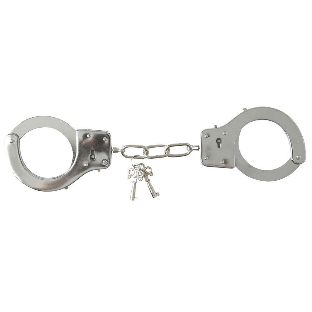 Sex & Mischief Metal Handcuffs - Metal Restraints - BONDAGE - TOYS