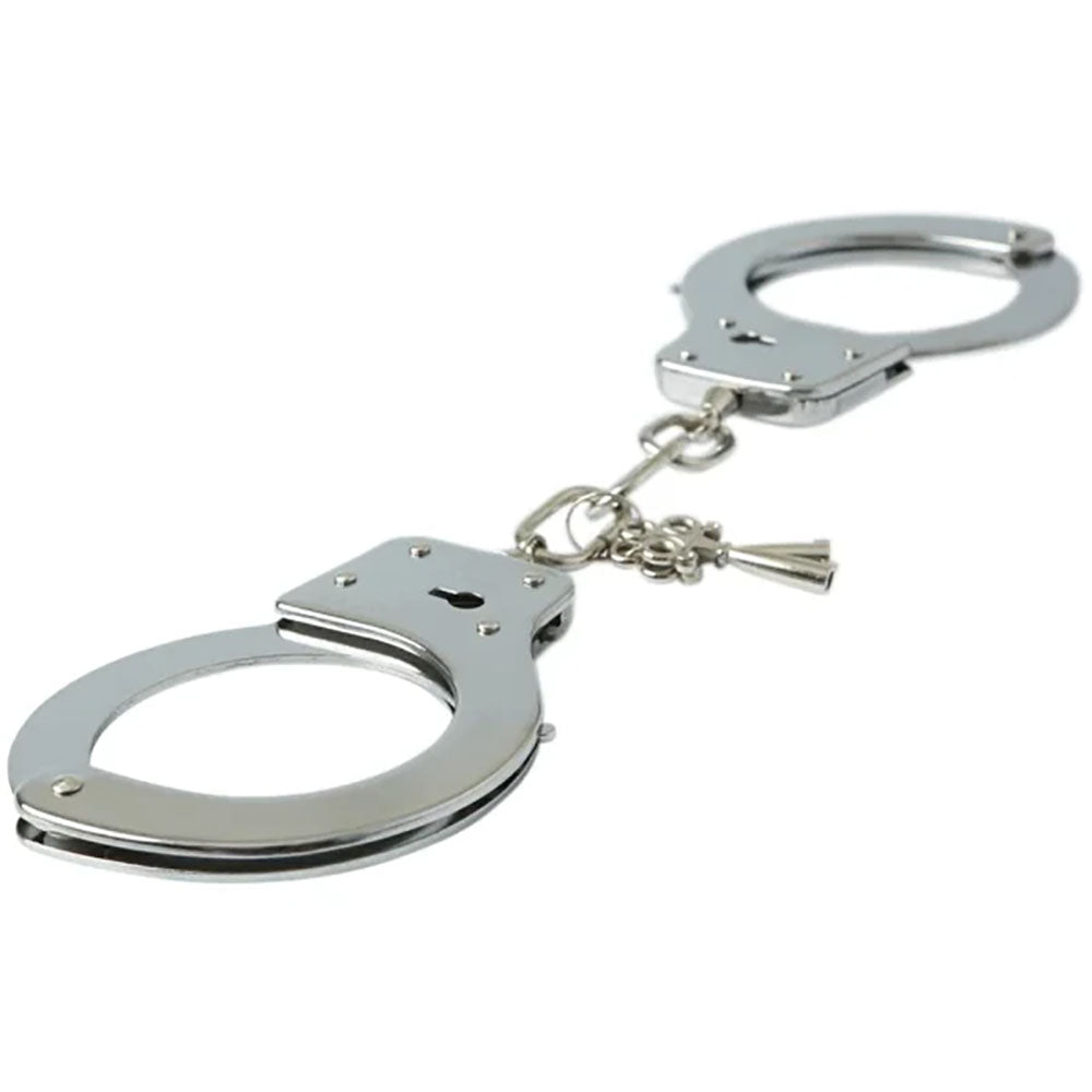 Sex & Mischief Metal Handcuffs - Metal Restraints - BONDAGE - TOYS