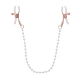 Sex & Mischief Peaches n CreaMe Pearl Nipple Clamps - BONDAGE - TOYS