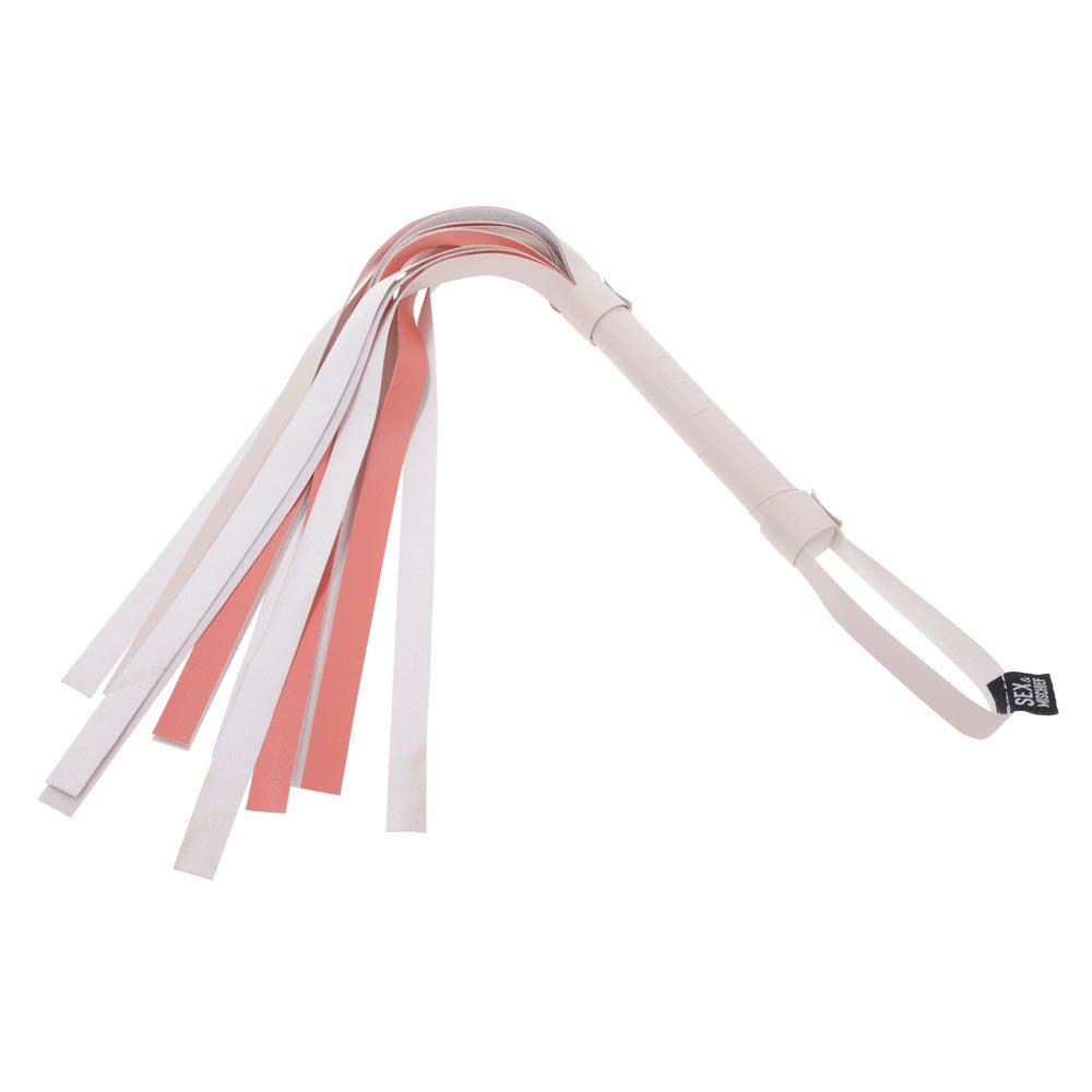 Sex & Mischief Peaches n CreaMe Stripe Flogger - BONDAGE - TOYS