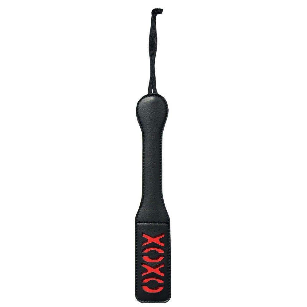Sex & Mischief XOXO Paddle - Black - Black Paddle - BONDAGE - TOYS