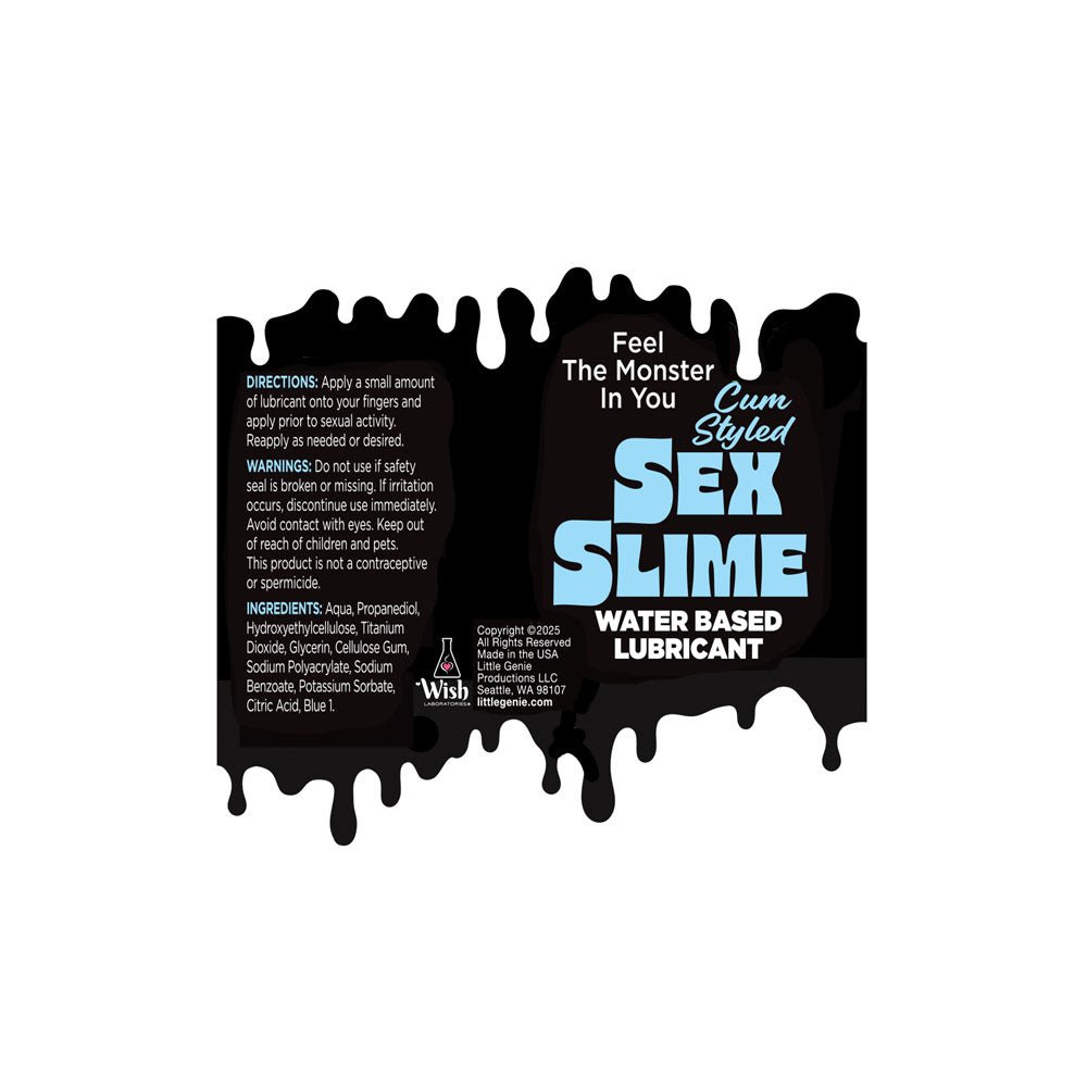 Sex Slime Cum Style Creature Lube - Blue 60 ml - LOTIONS & LUBES