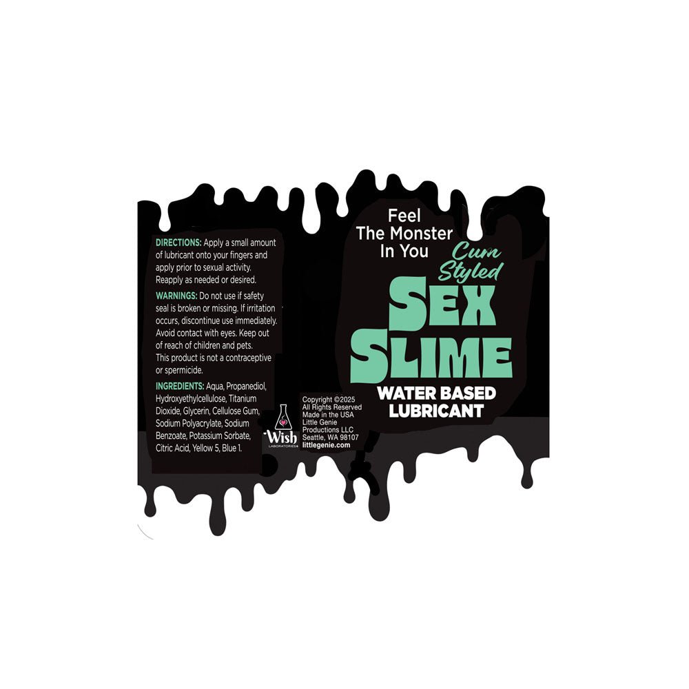Sex Slime Cum Style Creature Lube - Green 60 ml - LOTIONS & LUBES