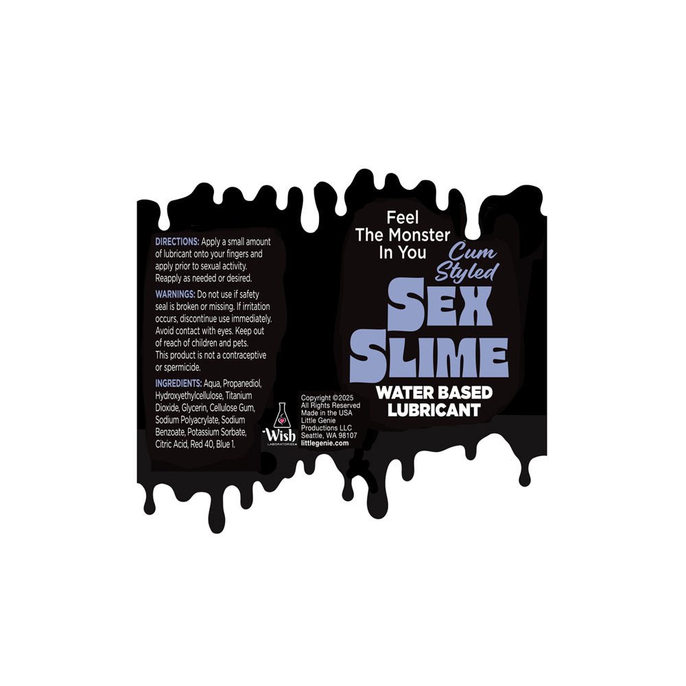 Sex Slime Cum Style Creature Lube - Purple 60 ml - LOTIONS & LUBES
