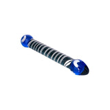 Sexus Glass Dildo Duo Blue 20cm - Adult Toys