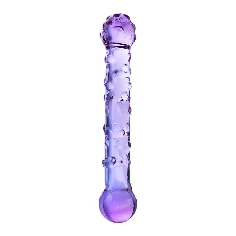 Sexus Glass Dildo Duo Pink 19.6cm - Adult Toys
