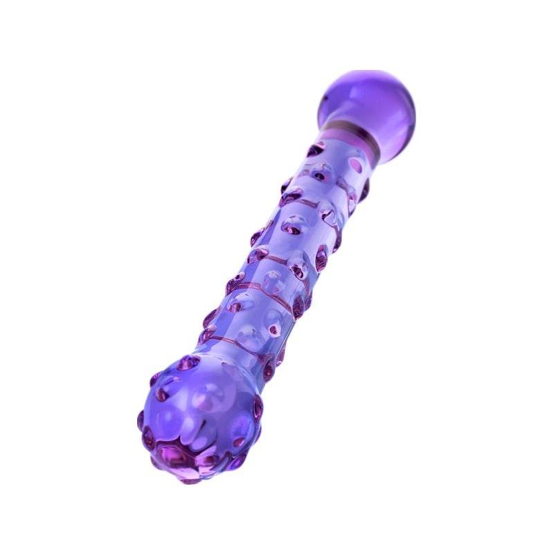 Sexus Glass Dildo Duo Pink 19.6cm - Adult Toys