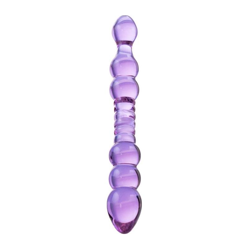 Sexus Glass Dildo Mauve 22.8cm - Naughty by Nature Adult Store