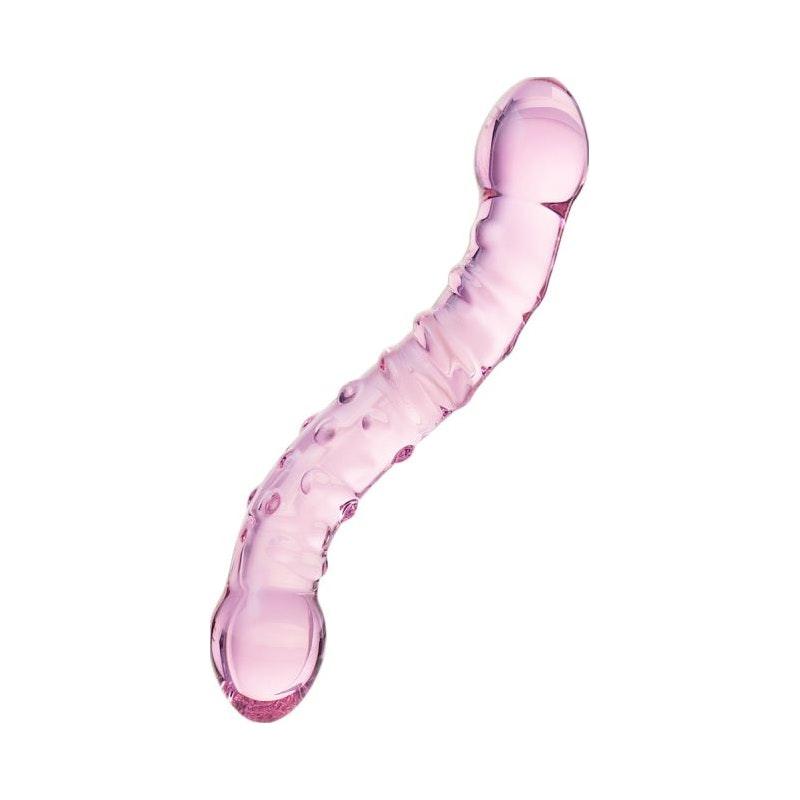 Sexus Glass Dildo Pink 19.5cm - Naughty by Nature Adult Store