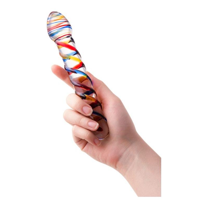 Sexus Glass Dildo Tropicana 19.5cm - Adult Toys