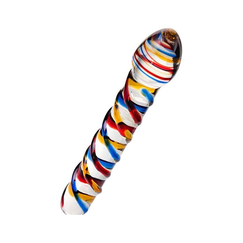 Sexus Glass Dildo Tropicana 19.5cm - Adult Toys