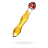 Sexus Glass Dildo Yellow and Red 20.5 cm - Naughty by Nature Adult Store