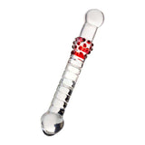 Sexus Glass Duo Bulb Dildo – 22cm Handcrafted Glass Pleasure Toy - Adult Toys