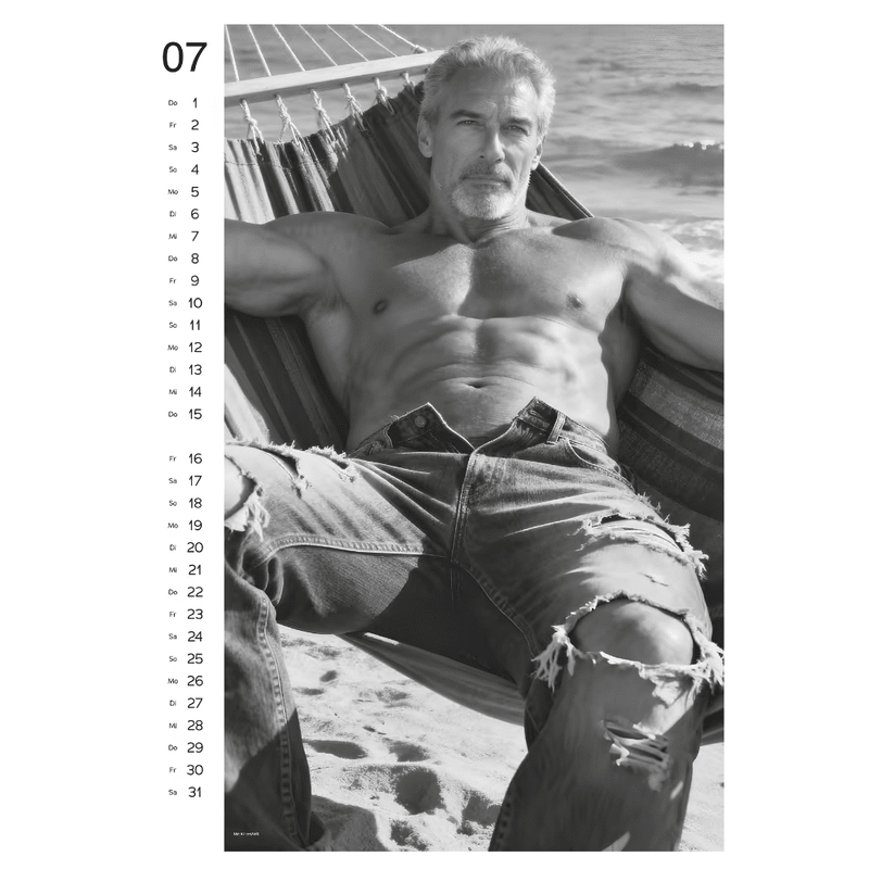 Sexy Men Wall Calendar 2027 - Adult Toys