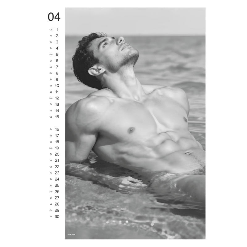 Sexy Men Wall Calendar 2027 - Adult Toys