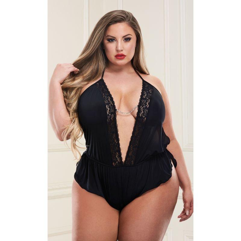 Sexy Satin Teddy - Lingerie