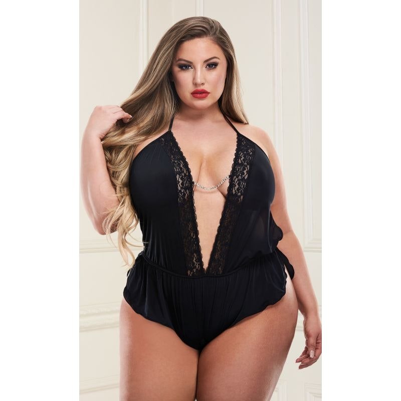 Sexy Satin Teddy - Lingerie