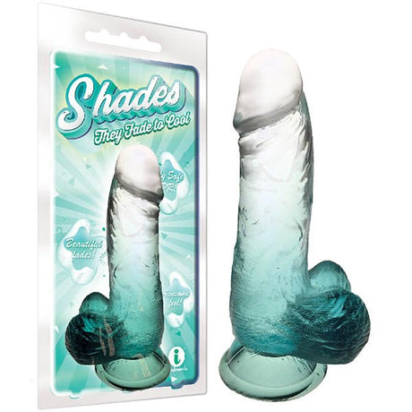 Shades 6'' Jelly TPR Dong - Emerald 15.2 cm Dong - DONGS