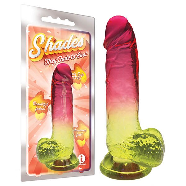 Shades 8'' Jelly TPR Dong - Pink 20.3 cm Dong - DONGS