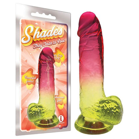 Shades 8'' Jelly TPR Dong - Pink 20.3 cm Dong - DONGS