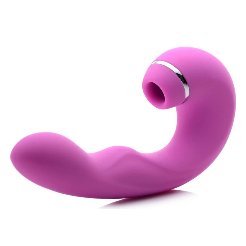 Shegasm 5 Star 10X Tapping G - Spot Vibe w Suction Pink - Adult Toys