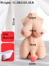 Shemale Half Body Torso Sex Doll With Realistic TPE Skin 11.5 Kg - Sex Doll