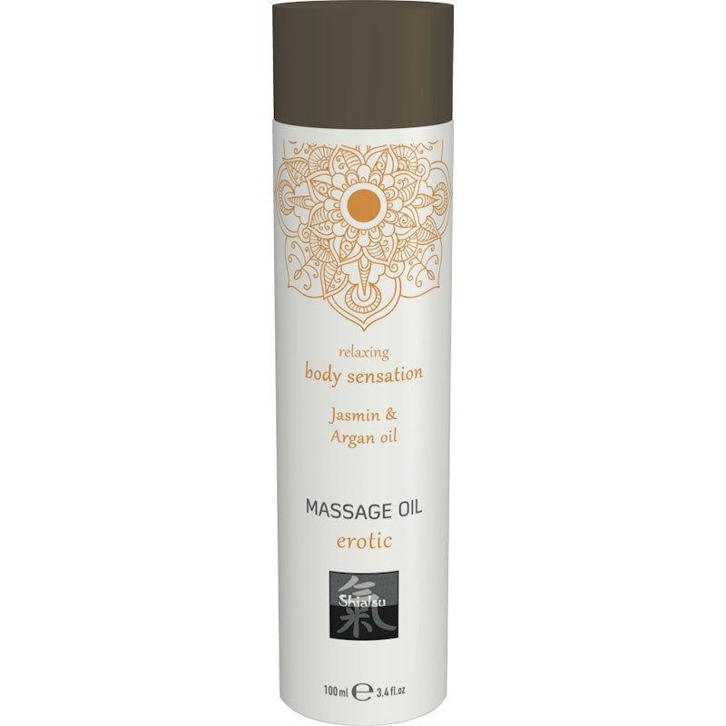 Shiatsu Erotic Massage Oil – Jasmin and Argan Oil Blend – 100ml - Lotions & Potions
