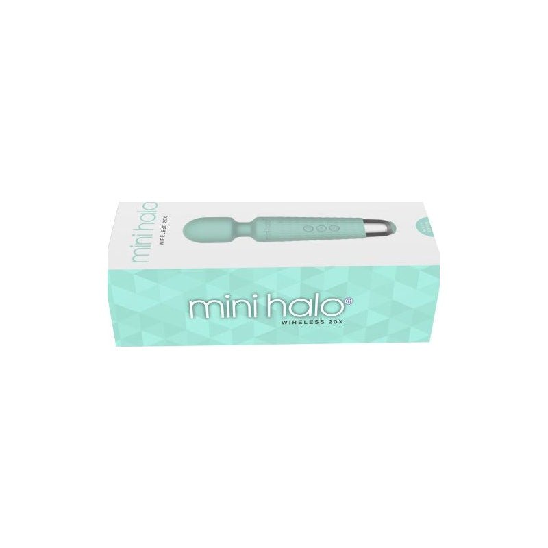 Shibari Mini Wand Halo 20X Minty Green - Adult Toys
