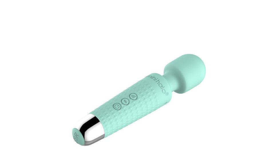 Shibari Mini Wand Halo 20X Minty Green - Adult Toys