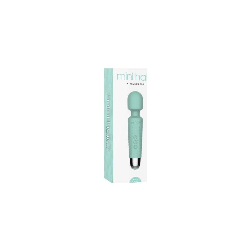 Shibari Mini Wand Halo 20X Minty Green - Adult Toys