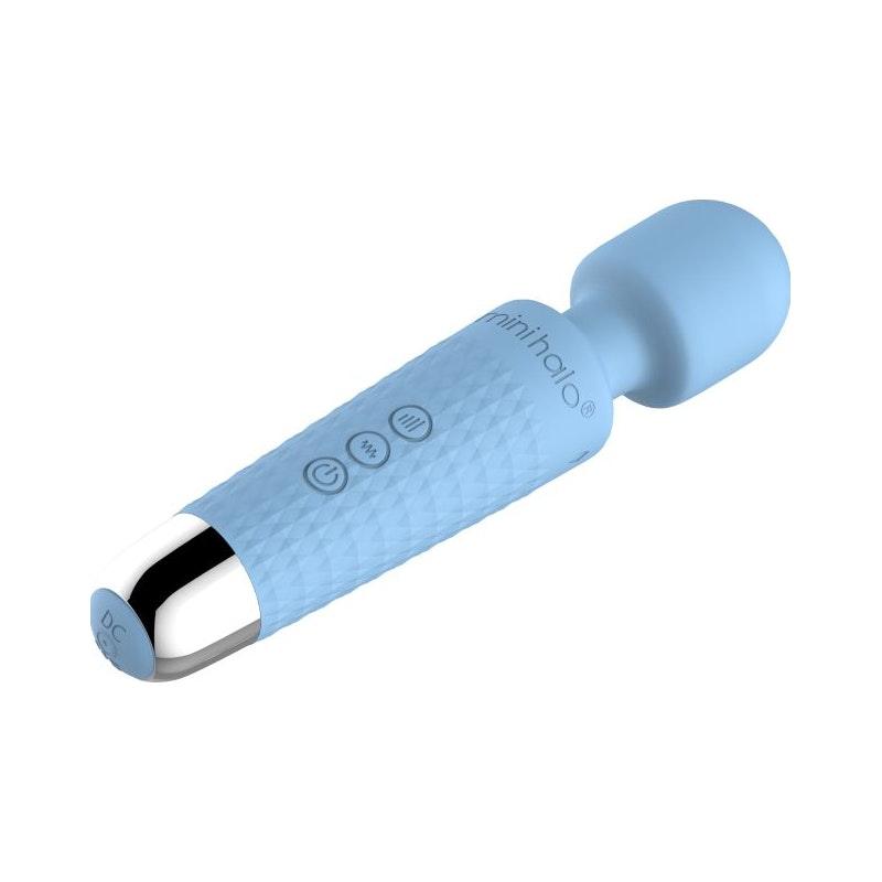 Shibari Mini Wand Halo 20X Powder Blue - Adult Toys