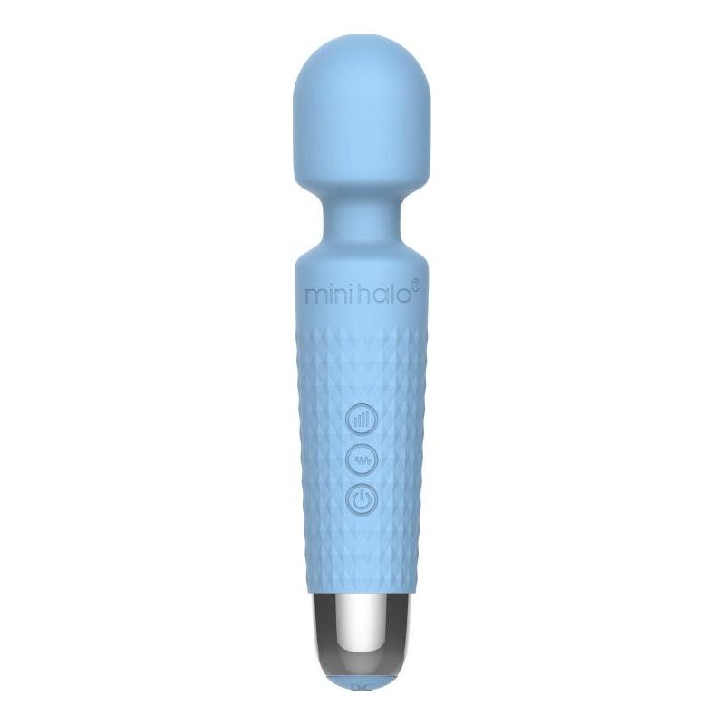 Shibari Mini Wand Halo 20X Powder Blue - Adult Toys