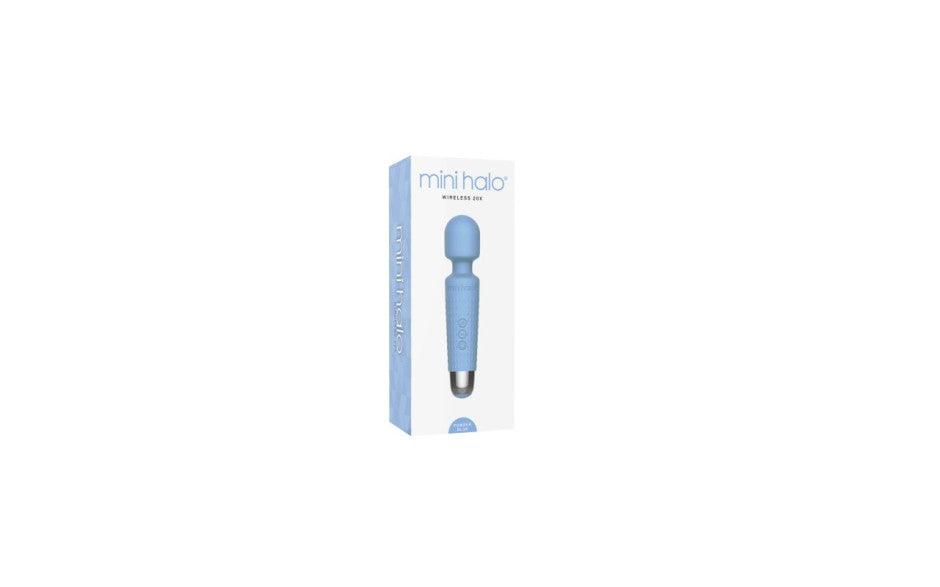 Shibari Mini Wand Halo 20X Powder Blue - Adult Toys