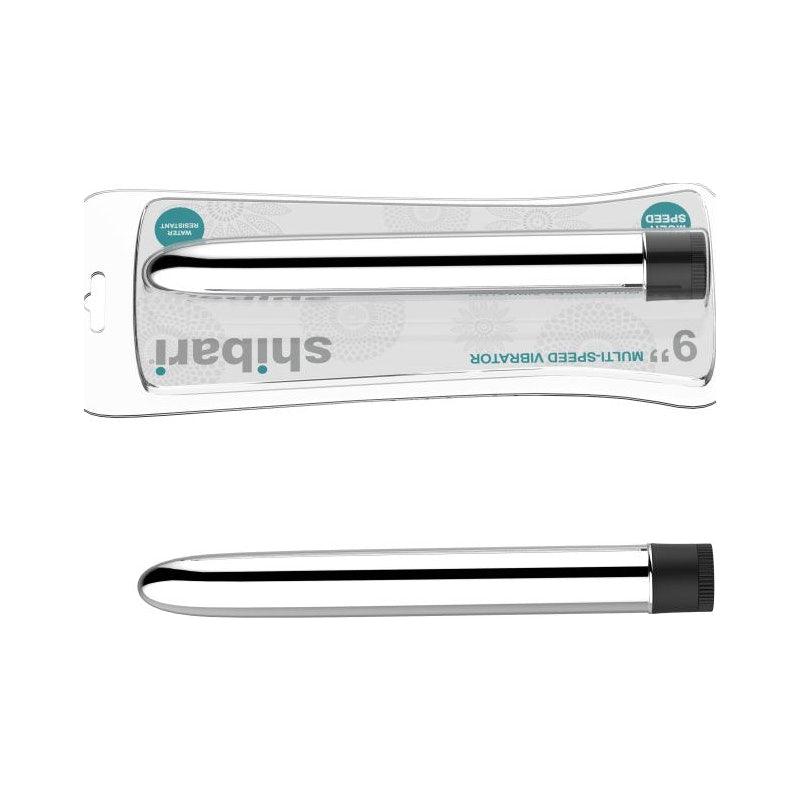Shibari Multi - Speed Vibrator 9in Silver - Adult Toys